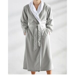 Kassatex New York Spa Luxury Robe Size S/M Small Medium in Silver Save